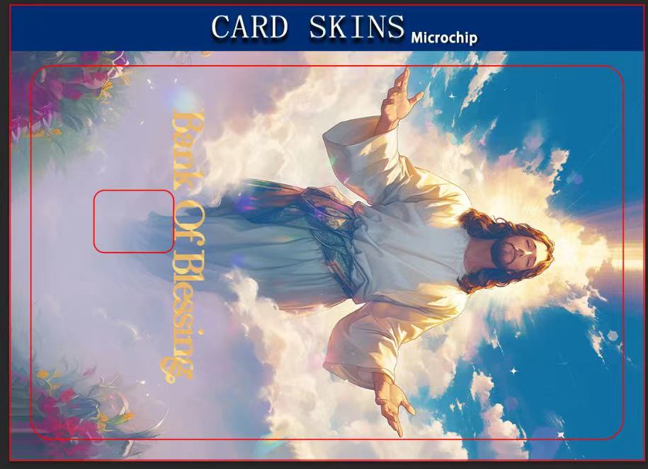 The Master Healer Christian Bible Verse Faith Bank of Blessing Jesus Religious  Holographic Credit & Debit Card Skin/Card Decal-Easy to Apply -Small Chip-Skin Decal-for EBT, Transportation,  Credit, Debit Card Skin