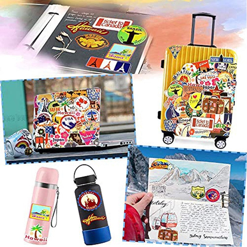 50 PICS Japanese Animation Warnings Vinyl Super Durable Hard Hat Stickers for Guitar, Laptops, Hard Hat, Bottles, Vehicles, Windows, Rooms and more~~~