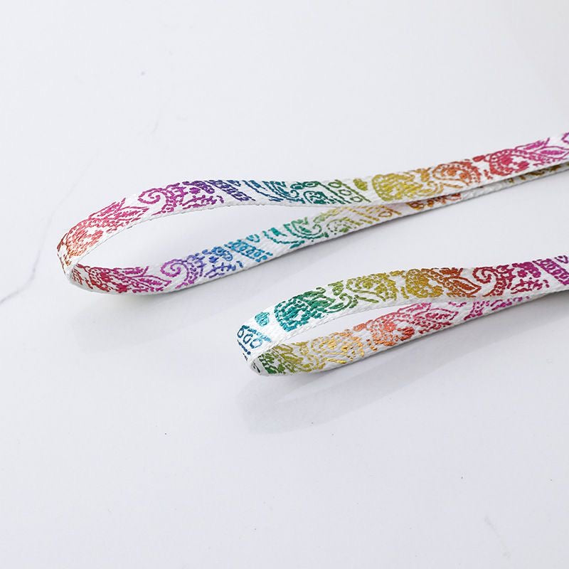 GLOW in the DARK Paisley Pattern Bandana style Shoe Laces for Sneakers/Reflective Shoe Laces