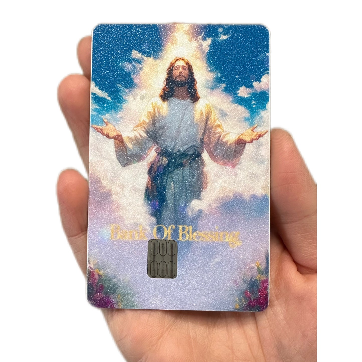 The Master Healer Christian Bible Verse Faith Bank of Blessing Jesus Religious  Holographic Credit & Debit Card Skin/Card Decal-Easy to Apply -Small Chip-Skin Decal-for EBT, Transportation,  Credit, Debit Card Skin